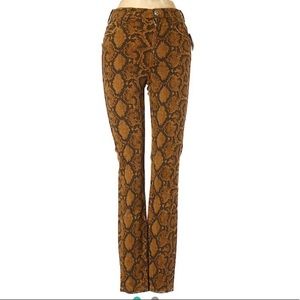 Zara snakeprint bootcut size 23 NWT